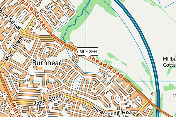 ML9 2EH map - OS VectorMap District (Ordnance Survey)