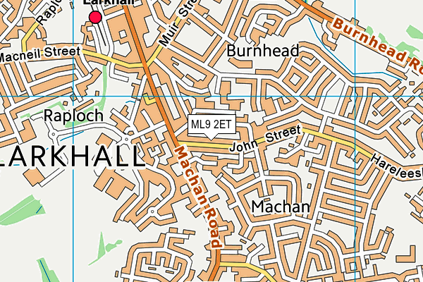 ML9 2ET map - OS VectorMap District (Ordnance Survey)