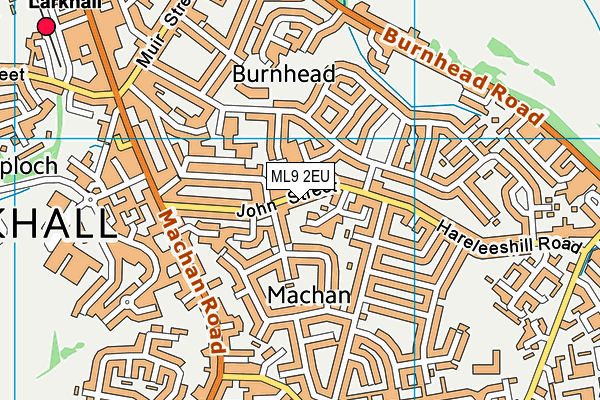 ML9 2EU map - OS VectorMap District (Ordnance Survey)