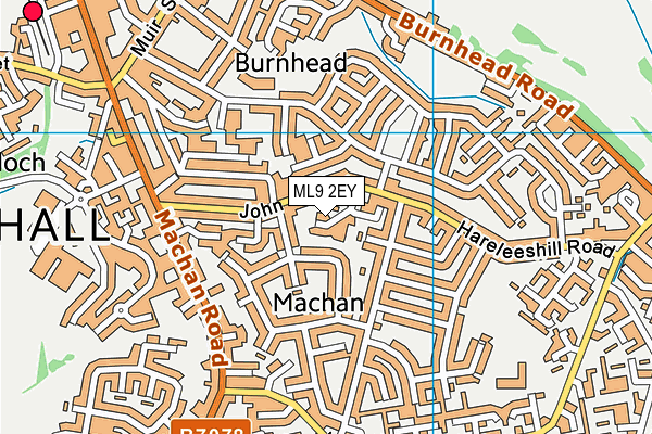 ML9 2EY map - OS VectorMap District (Ordnance Survey)