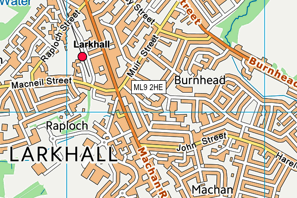 ML9 2HE map - OS VectorMap District (Ordnance Survey)