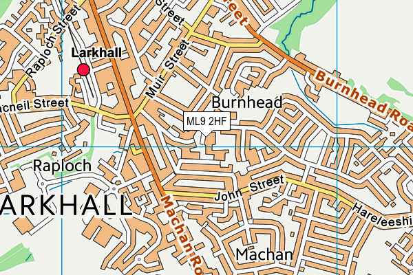 ML9 2HF map - OS VectorMap District (Ordnance Survey)