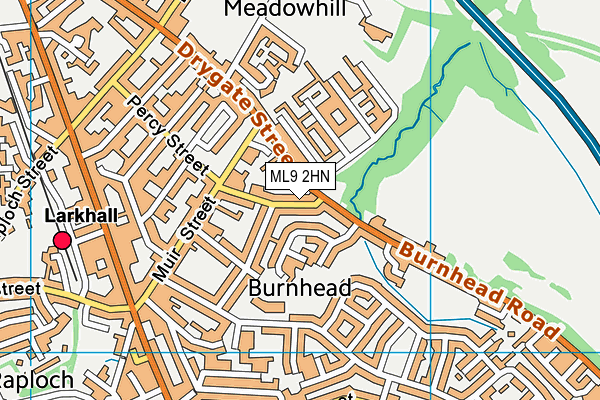 ML9 2HN map - OS VectorMap District (Ordnance Survey)
