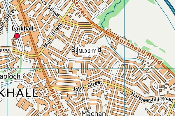 ML9 2HY map - OS VectorMap District (Ordnance Survey)