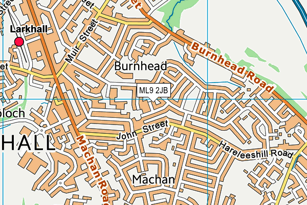 ML9 2JB map - OS VectorMap District (Ordnance Survey)
