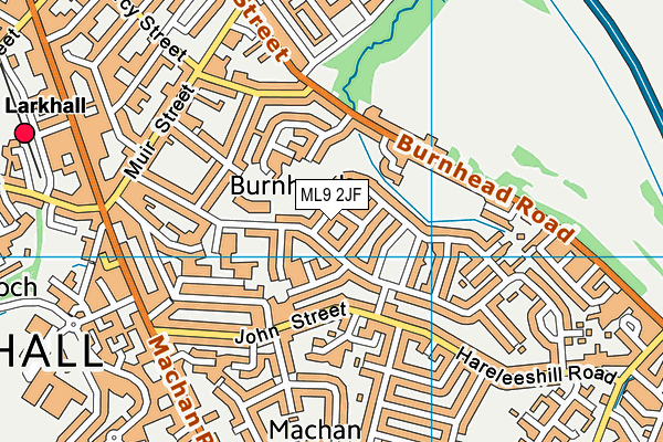ML9 2JF map - OS VectorMap District (Ordnance Survey)