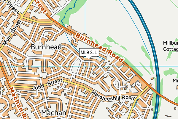 ML9 2JL map - OS VectorMap District (Ordnance Survey)