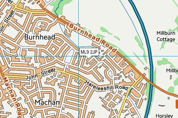 ML9 2JP map - OS VectorMap District (Ordnance Survey)