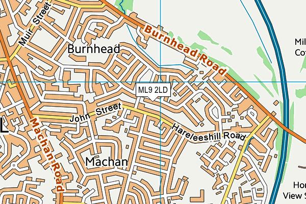 ML9 2LD map - OS VectorMap District (Ordnance Survey)