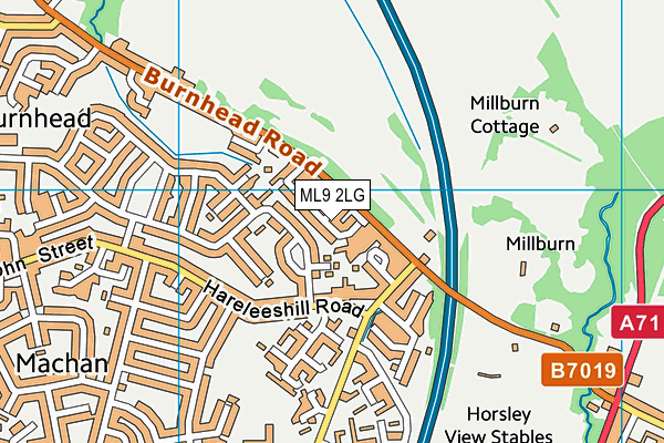 ML9 2LG map - OS VectorMap District (Ordnance Survey)