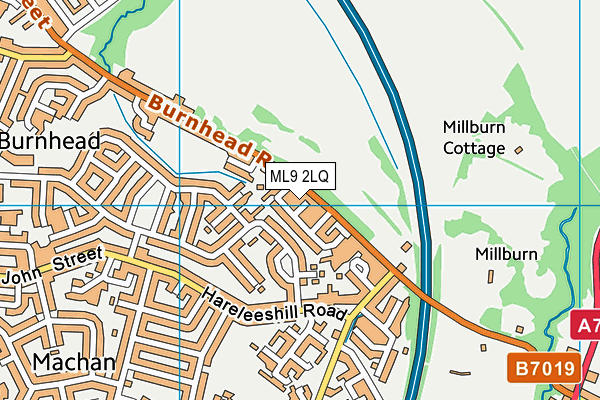 ML9 2LQ map - OS VectorMap District (Ordnance Survey)