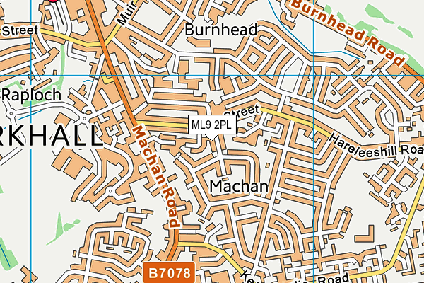 ML9 2PL map - OS VectorMap District (Ordnance Survey)