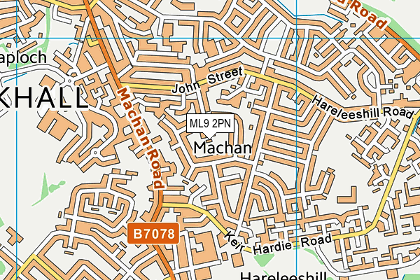 ML9 2PN map - OS VectorMap District (Ordnance Survey)