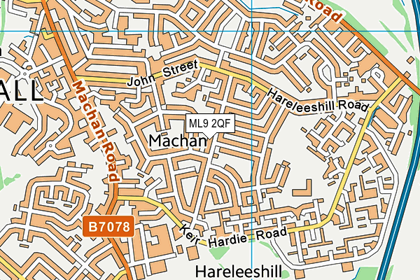 ML9 2QF map - OS VectorMap District (Ordnance Survey)