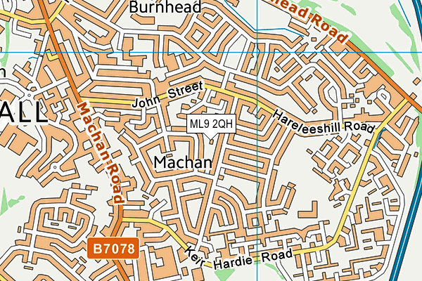 ML9 2QH map - OS VectorMap District (Ordnance Survey)