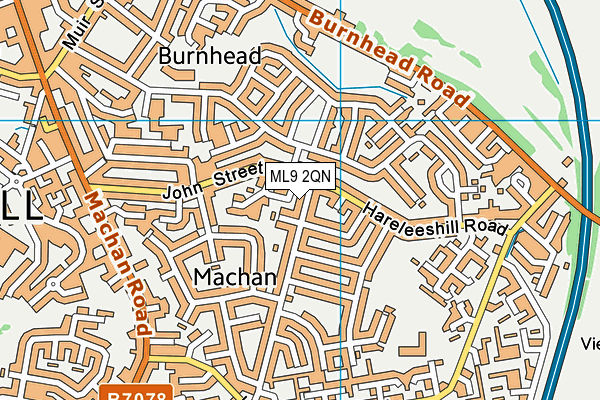 ML9 2QN map - OS VectorMap District (Ordnance Survey)