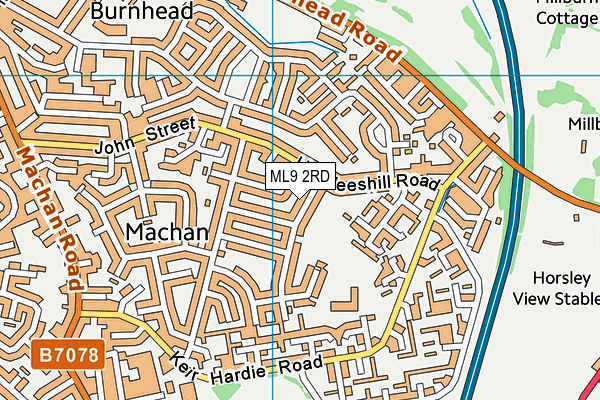 ML9 2RD map - OS VectorMap District (Ordnance Survey)