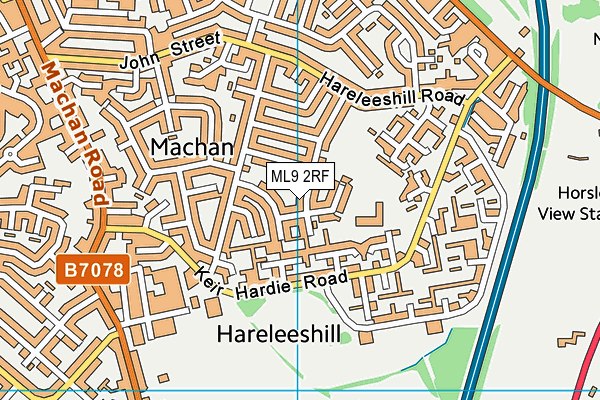 ML9 2RF map - OS VectorMap District (Ordnance Survey)