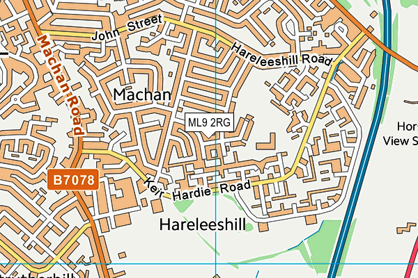ML9 2RG map - OS VectorMap District (Ordnance Survey)