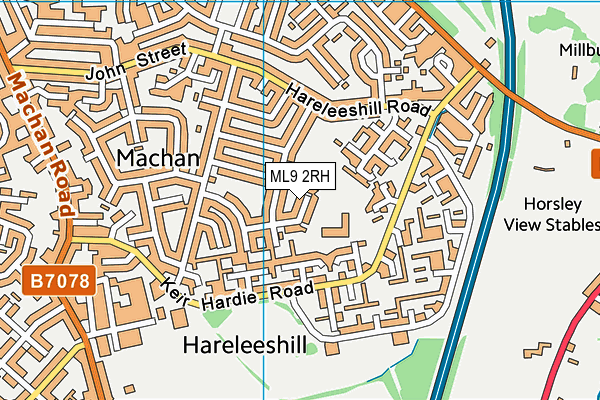 ML9 2RH map - OS VectorMap District (Ordnance Survey)