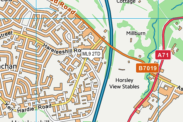 ML9 2TD map - OS VectorMap District (Ordnance Survey)