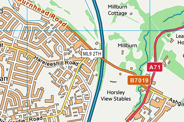 ML9 2TH map - OS VectorMap District (Ordnance Survey)