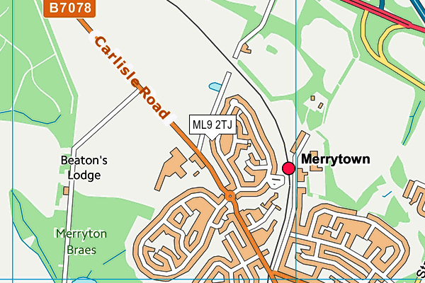 ML9 2TJ map - OS VectorMap District (Ordnance Survey)