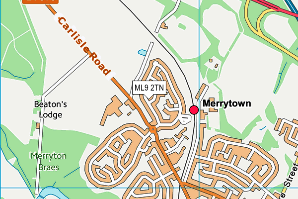 ML9 2TN map - OS VectorMap District (Ordnance Survey)