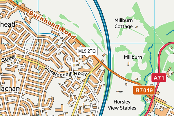 ML9 2TQ map - OS VectorMap District (Ordnance Survey)