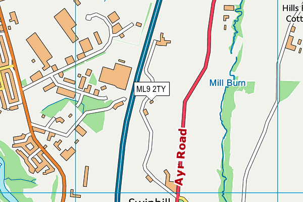 ML9 2TY map - OS VectorMap District (Ordnance Survey)