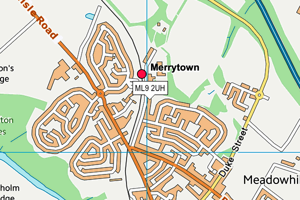 ML9 2UH map - OS VectorMap District (Ordnance Survey)