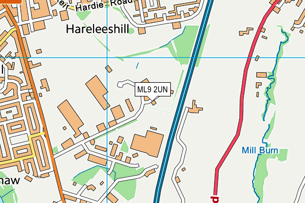 ML9 2UN map - OS VectorMap District (Ordnance Survey)