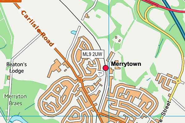ML9 2UW map - OS VectorMap District (Ordnance Survey)