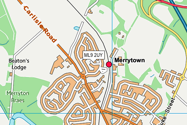 ML9 2UY map - OS VectorMap District (Ordnance Survey)