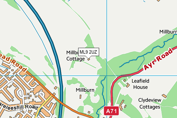 ML9 2UZ map - OS VectorMap District (Ordnance Survey)