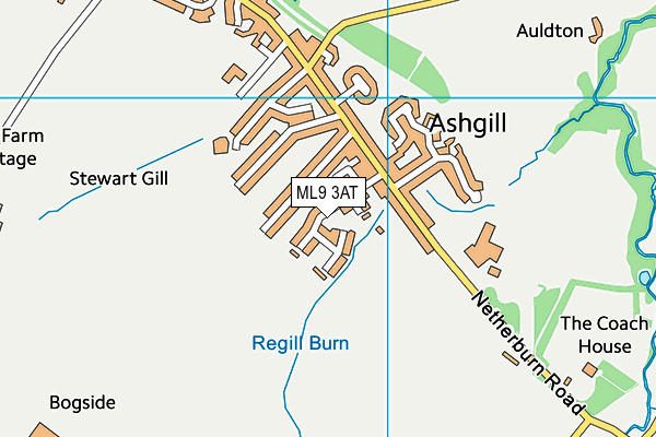 ML9 3AT map - OS VectorMap District (Ordnance Survey)