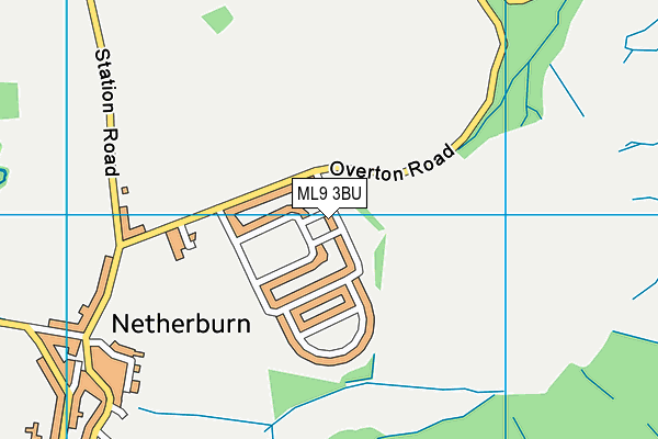 ML9 3BU map - OS VectorMap District (Ordnance Survey)