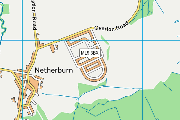 ML9 3BX map - OS VectorMap District (Ordnance Survey)