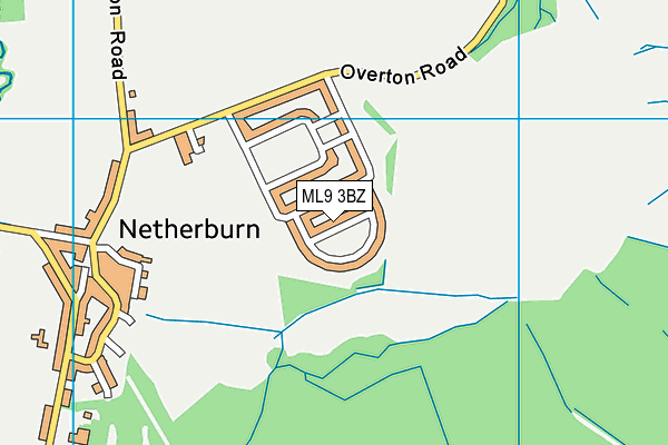 ML9 3BZ map - OS VectorMap District (Ordnance Survey)