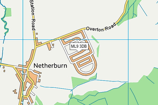 ML9 3DB map - OS VectorMap District (Ordnance Survey)