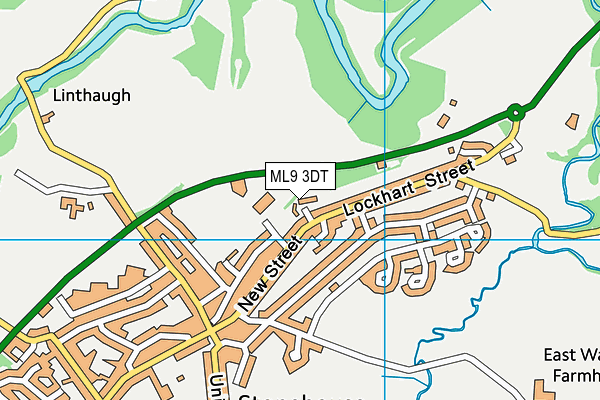 ML9 3DT map - OS VectorMap District (Ordnance Survey)