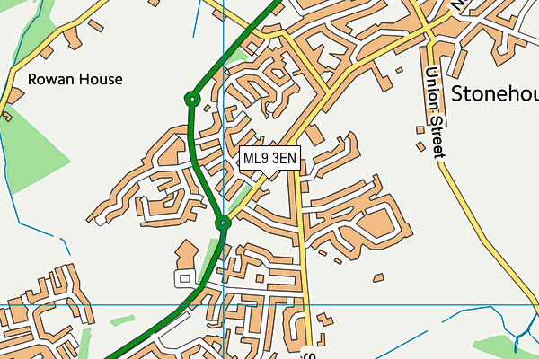 ML9 3EN map - OS VectorMap District (Ordnance Survey)