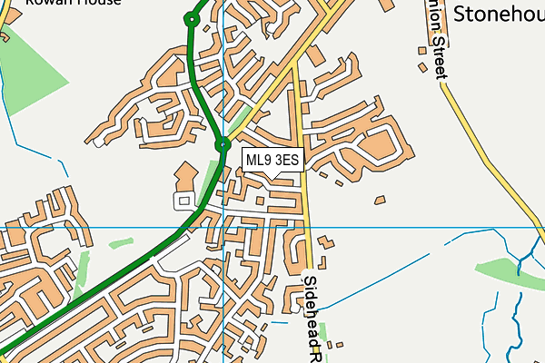 ML9 3ES map - OS VectorMap District (Ordnance Survey)