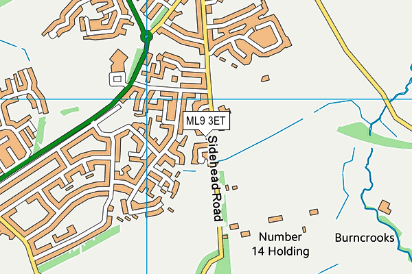 ML9 3ET map - OS VectorMap District (Ordnance Survey)