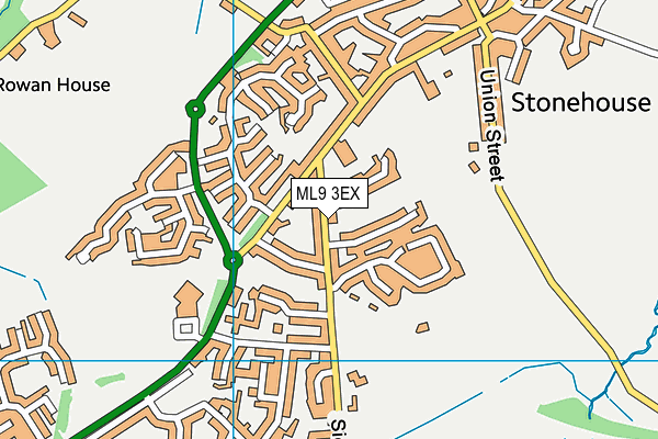 ML9 3EX map - OS VectorMap District (Ordnance Survey)