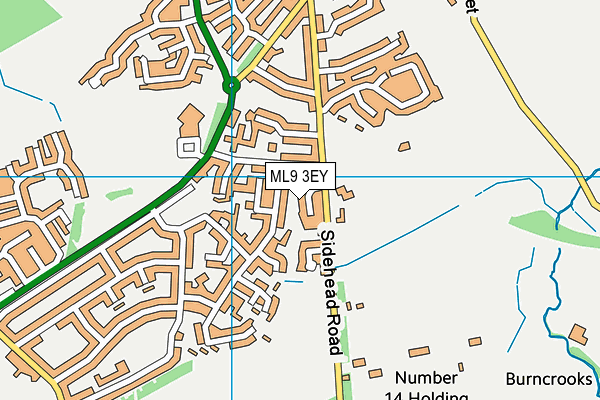 ML9 3EY map - OS VectorMap District (Ordnance Survey)