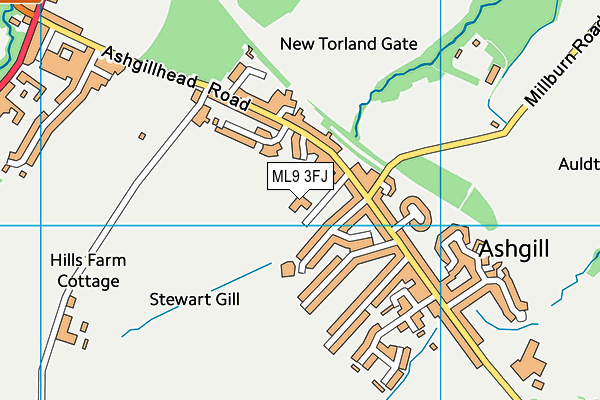 ML9 3FJ map - OS VectorMap District (Ordnance Survey)