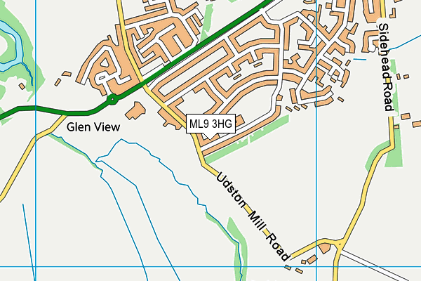 ML9 3HG map - OS VectorMap District (Ordnance Survey)