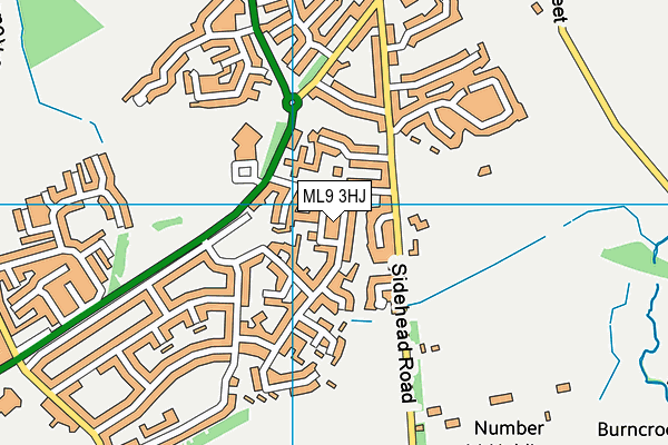 ML9 3HJ map - OS VectorMap District (Ordnance Survey)