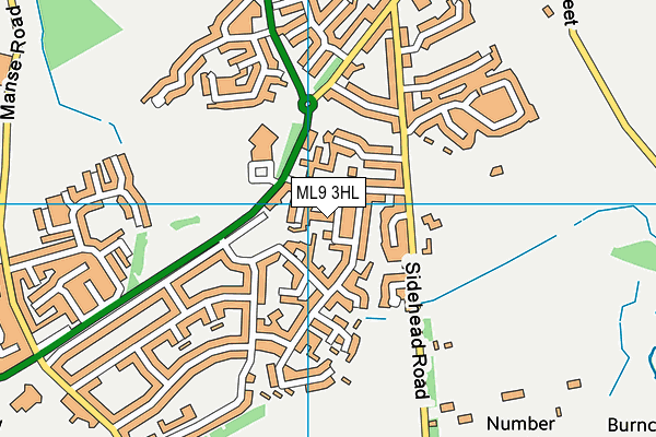 ML9 3HL map - OS VectorMap District (Ordnance Survey)